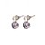 Brinco de Ametista e Ouro Branco 18k  (B14155) - Imagem 3
