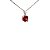 Pingente de Granada e Ouro Branco 18K (PLTGR07W) - Imagem 2