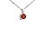 Pingente de Granada e Ouro Branco 18K (PLTGR07W) - Imagem 3