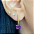 Brinco de Ametista e Ouro Amarelo 18K (B13941) - Imagem 4