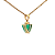 Pingente de Esmeralda em Ouro Amarelo 18k (P6197) - Imagem 2