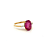 Anel de Rubelita em ouro amarelo 18K (A14340) - Imagem 3