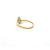 Anel de Água Marinha e Ouro Amarelo 18K (A14465) - Imagem 3