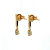 Brinco de Água Marinha e Ouro Amarelo 18k (B14789) - Imagem 3