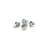 Brinco de Esmeralda e Ouro Branco 18K (B14888) - Imagem 2