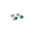 Brinco de Esmeralda e Ouro Branco 18K (B14888) - Imagem 3