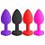 PLUG ANAL CORAÇÃO EM SILICONE 7 X 2,8CM PEQUENO - Imagem 1