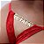 CALCINHA GISLAINE STRASS CU TA ON VERMELHA - Imagem 1