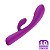 VIBRADOR FLEXÍVEL COM ESTIMULADOR DE CLITÓRIS ROXO - Imagem 1