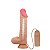 PÊNIS REALÍSTICO 24 CM COM VENTOSA E VIBRAÇÃO - SLIDING SKIN - Imagem 2