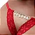 FIO DENTAL GIS VERMELHA GULOSA STRASS TALLYTA - Imagem 1