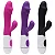 VIBRADOR COM ESTIMULADOR CLITORIANO DAPHINS - À PILHA VP-011 - Imagem 1
