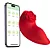 VIBRADOR DE CALCINHA POR APLICATIVO COM TEXTURA DE ROSA - Imagem 1