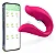 VIBRADOR DE CASAL COM SUGADOR DE CLITÓRIS VIA APLICATIVO - Imagem 1