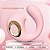 VIBRADOR FORMATO DE U COM SUGADOR DE CLITÓRIS E ALÇA - LB1003 - Imagem 5