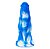 DILDO MONSTER WOLF - 25,5 X 6 CM BRANCO E AZUL - Imagem 1
