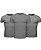Kit 3 Camisetas Básicas Masculina Cinza Lisa 100% Algodão P/M/G/GG/XG/XGG - Imagem 1