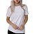 Camiseta Básica Branca Masculina Lisa 100% Algodão P/M/G/GG/XG - Imagem 2