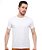 Kit 3 Camisetas Básica Masculina Branca Lisa 100% Algodão P/M/G/GG/XG - Imagem 2