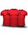 Kit 3 Camisetas Básica Masculina Vermelha Lisa 100% Algodão P/M/G/GG/XG - Imagem 1