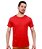 Kit 3 Camisetas Básica Masculina Vermelha Lisa 100% Algodão P/M/G/GG/XG - Imagem 2