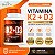 Vitamina K2 MK7 + D3 2.000 UI Bom Chá – 60 Cápsulas - Imagem 2