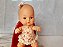 Anos 80 boneca bebê chuquinha de vestido florido da Estrela - Imagem 2