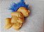 Duende mágico Troll norfin marca Dam 1985 recém nascido 7 cm+3cm cabelo - Imagem 3