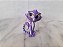 Miniatura de vinil Disney Júnior, gato roxo Hissy do desenho Puppy dog pals  5 cm de altura - Imagem 1
