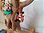 Miniatura Disney de 2,5 cm a 3,5 cm de Mickey e Minnie natalinos.para decorar árvore de Natal - Imagem 3