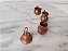 Miniatura de metal 3 jarras variadas e 1 sino cor de cobre  de 2, 5 e 3,5 cm altura - Imagem 4
