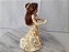 Boneca de porcelana Bela do A Bela e a fera  , coleção princesas Disney de Agostini 17 cm - Imagem 3