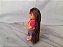 Kelly cabelos castanho escuro bem longos ,saia jeans, irmã da Barbie, 12 cm Mattel, usada - Imagem 4
