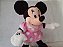 Pelúcia de Minnie rosa flexível que fica em pé sem apoio 34 cm,  Disney store, usada - Imagem 3