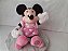 Pelúcia de Minnie rosa flexível que fica em pé sem apoio 34 cm,  Disney store, usada - Imagem 2