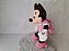 Pelúcia de Minnie rosa flexível que fica em pé sem apoio 34 cm,  Disney store, usada - Imagem 4