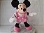 Pelúcia de Minnie rosa flexível que fica em pé sem apoio 34 cm,  Disney store, usada - Imagem 1
