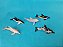 Miniatura de vinil  5 golfinhos variados, marcas Safari e SeaWorld, 7 cm de comprimento, usados - Imagem 1