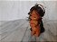 Anos 60 mini boneca havaiana feita no Japão, 8 cm, chaveiro, usada - Imagem 2