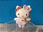 Miniatura de vinil  Hello kitty bailarina de lilás  Sanrio Nakajima USA 2001-  6,5 cm - Imagem 1