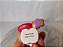Miniatura de vinil  sólido Hello kitty segurando coração vermelho e teddy bear   - Sanrio Nakajima USA 2005-  6,5 cm - Imagem 5