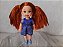 Boneca Kelly ruiva,  de Maria Chiquinha , iirmã da Barbie ,  vestido azul, Mattel 11cm de altura - Imagem 1