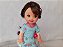 Boneca Kelly cabelos castanhos escuros, vestido azul celeste uma rosa na cintura , iirmã da Barbie ,  Mattel 11cm de altura - Imagem 5