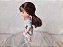 Boneca Kelly cabelos castanhos escuros, vestido azul celeste uma rosa na cintura , iirmã da Barbie ,  Mattel 11cm de altura - Imagem 4