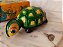 Brinquedo em lata vintage a corda de tartaruga que se mexe, anda e vira , marca Daiya Japão - Imagem 7