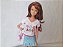 Barbie fashionistas #4 donut top com avarias, usada - Imagem 7