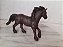 Miniatura de vinil Schleich 2005 Vintage de cavalo frisão 15 cm comprimento 11 cm altura - Imagem 2