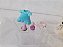 Mini boneca articulada de Minnie 8 cm de vestido branco e com muda de roupa e sapatos usadosl - Imagem 4