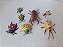 Miniatura de plástico lote 7 insetos incluindo joaninha amarela 5cm e besouro marrom 9cm - Imagem 1