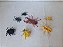 Miniatura de plástico lote 7 insetos incluindo joaninha amarela 5cm e besouro marrom 9cm - Imagem 3